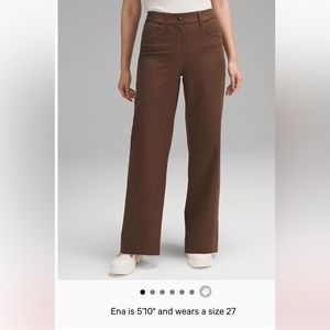 Lululemon city sleek 5 pocket high rise wide legs